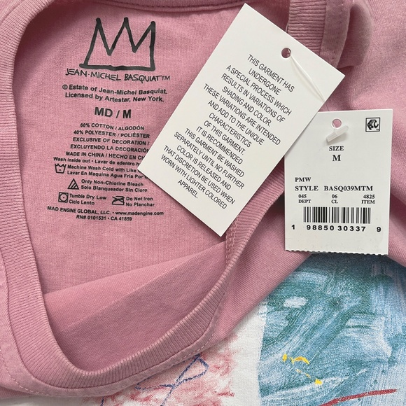 Basquiat Flower Graphic Muscle Tank Top Men’s Medium - Picture 7 of 9